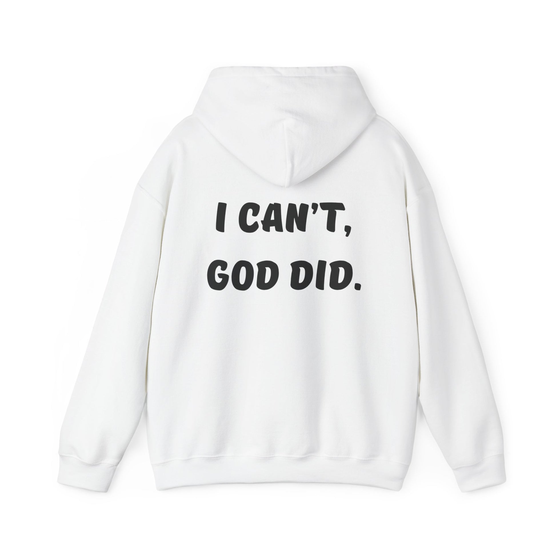 "I can't, God did." Inspirational Hoodie: Unisex Heavy Blend™ Hooded Sweatshirt, Christian Apparel, Faith Sweatshirt, Motivational Gift, Cozy Casual Wear, [...]