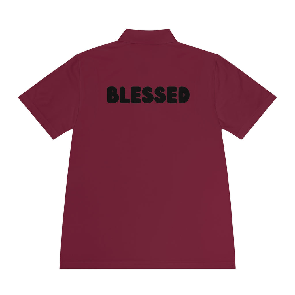 Blessed Men's Sport Polo Shirt - Comfortable Activewear, Casual Outings, Gym Attire, Gift for Him, Outdoor Activities