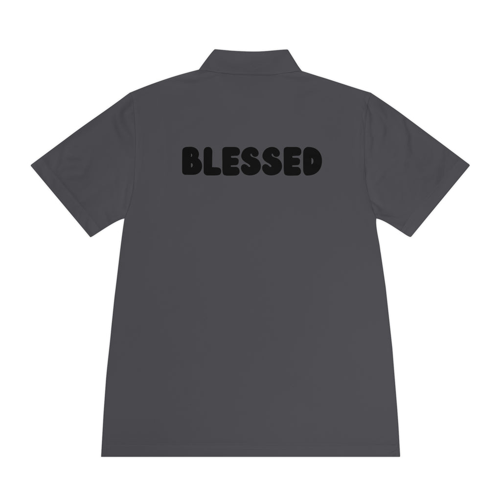 Blessed Men's Sport Polo Shirt - Comfortable Activewear, Casual Outings, Gym Attire, Gift for Him, Outdoor Activities