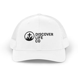 Discover Life Co Snapback Trucker Cap | Stylish Sun Hat for Outdoor Adventures, Casual Wear, Gift for Nature Lovers, Unisex Cap
