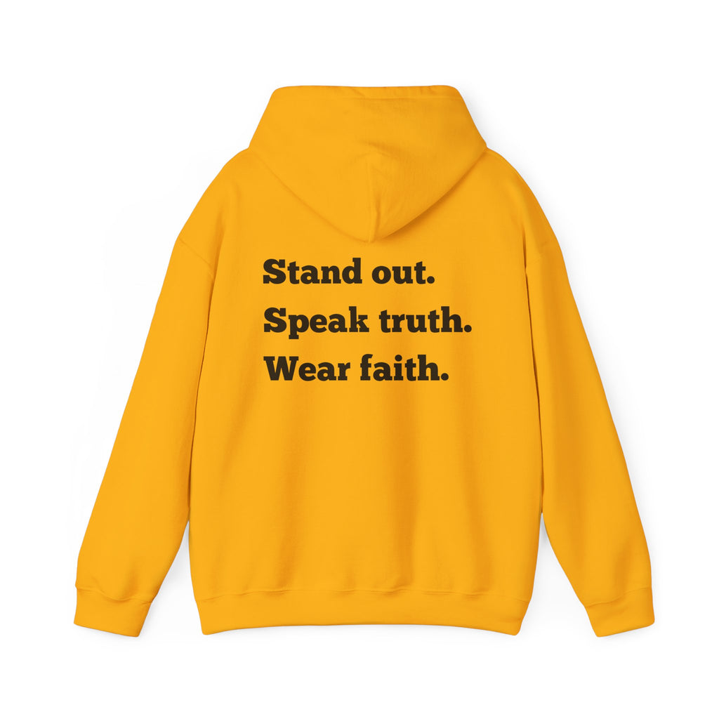 "Stand out" Faith-Inspired Hoodie: Stand Out, Speak Truth, Wear Faith | Unisex Sweatshirt for Inspirational Living, Gifts, Comfortable Style, [...]
