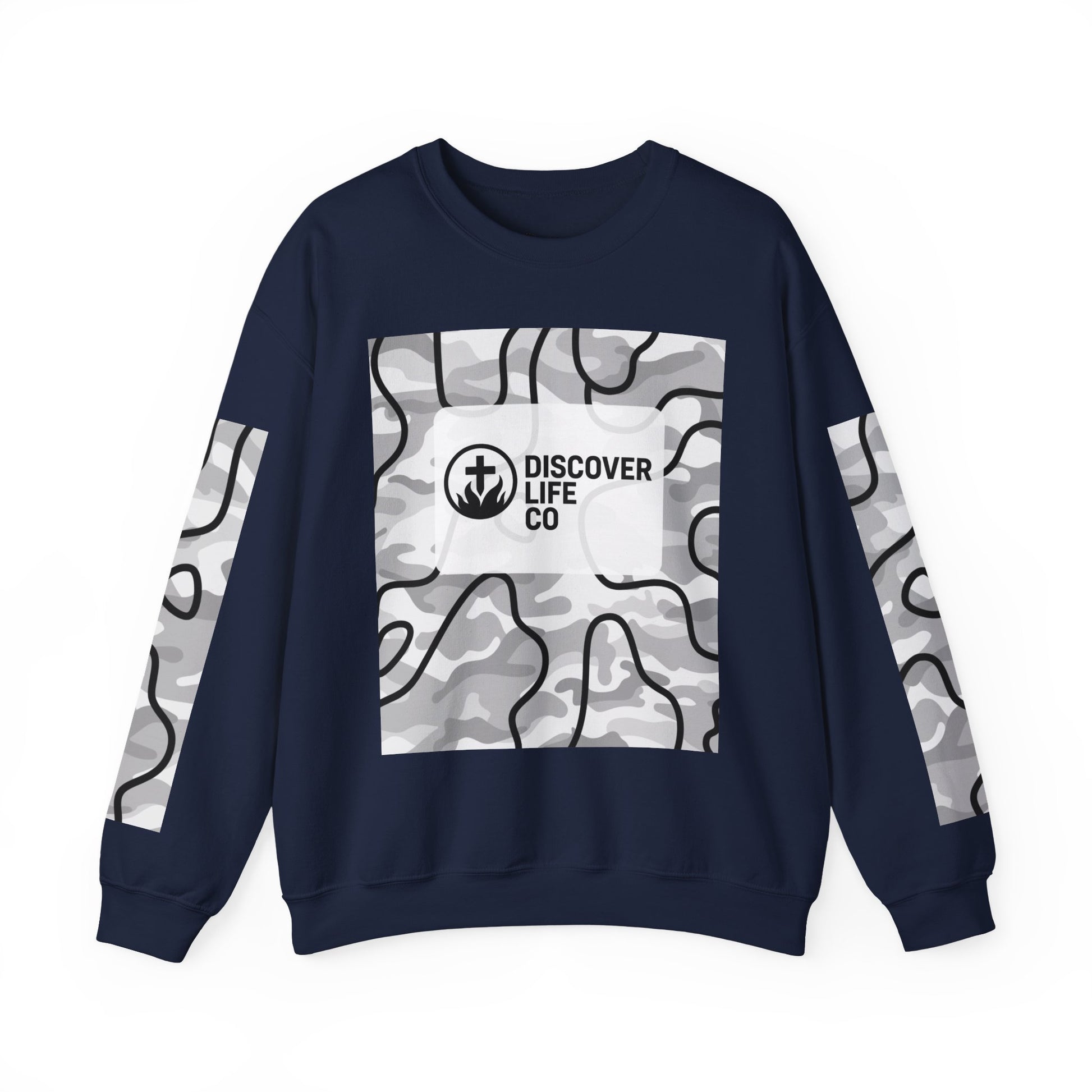 "Be the light" Men's Camo Crewneck