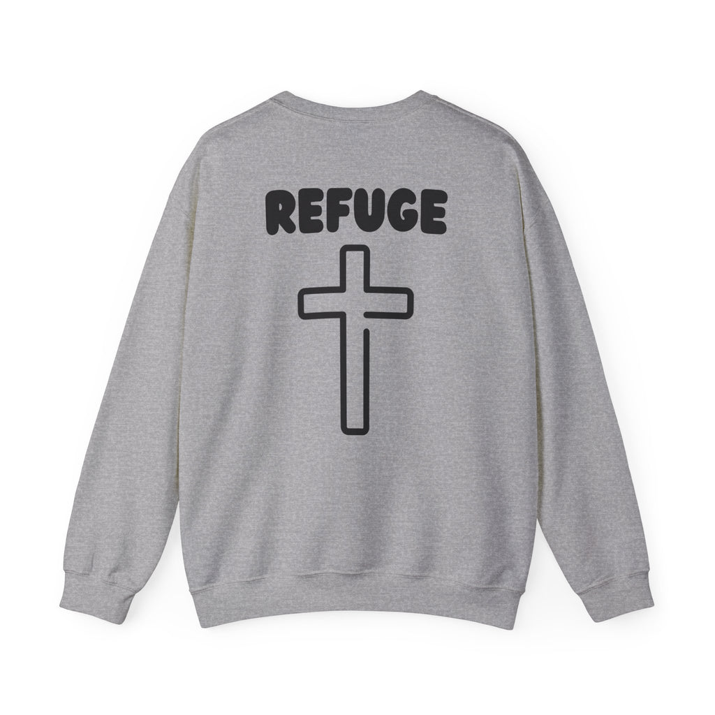 "Refuge, Cross" Men's Crewneck