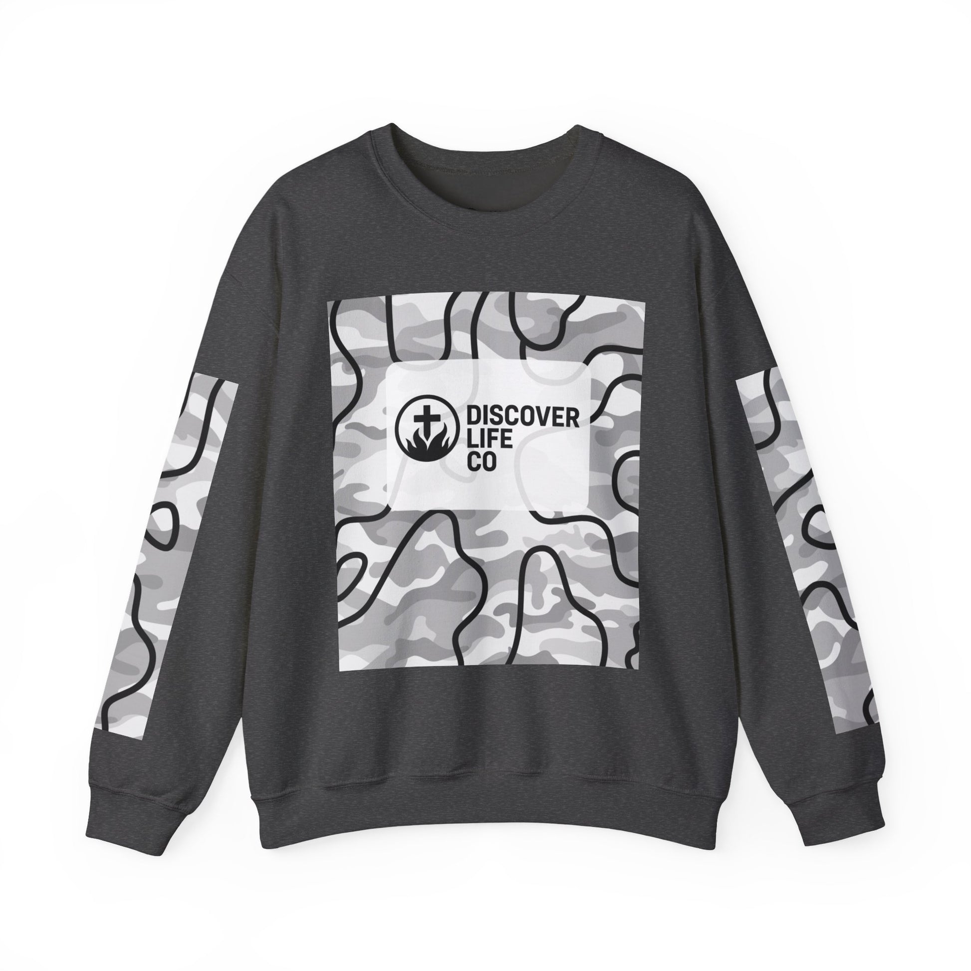 "Be the light" Men's Camo Crewneck