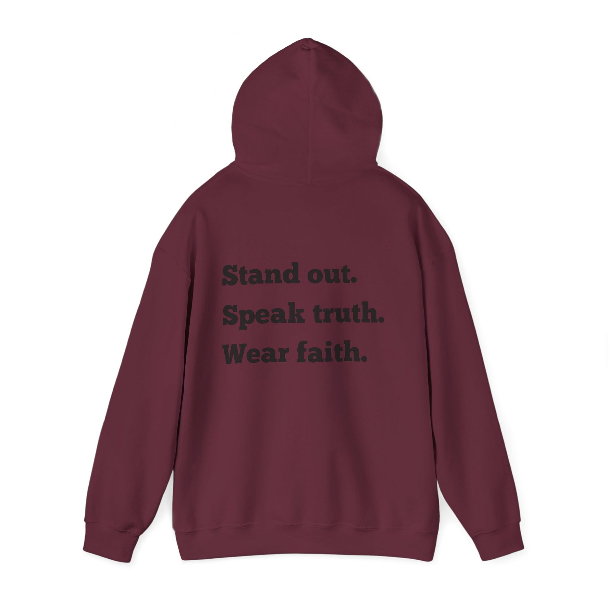 "Stand out" Faith-Inspired Hoodie: Stand Out, Speak Truth, Wear Faith | Unisex Sweatshirt for Inspirational Living, Gifts, Comfortable Style, [...]