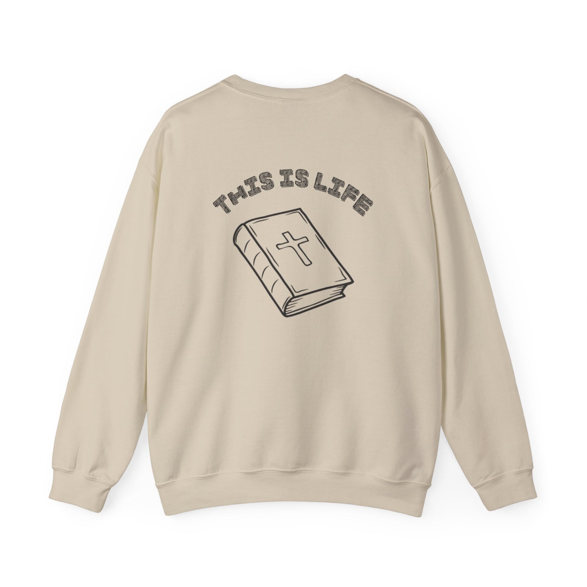 "This is life, bible" Men's Crewneck