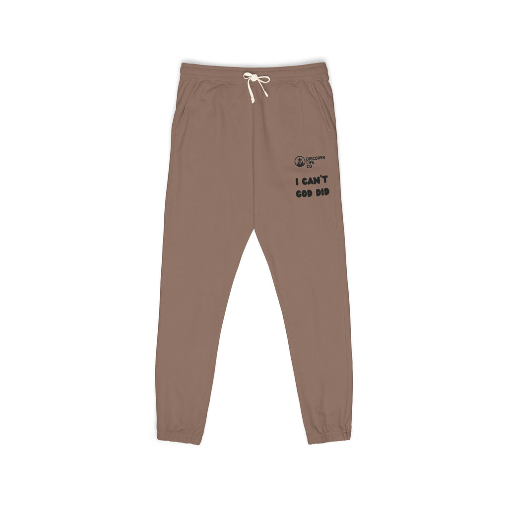 Garment-Dyed Fleece Sweatpants with Funny Design, Cozy Lounge Pants, Perfect Gift for Friends, Casual Winter Wear