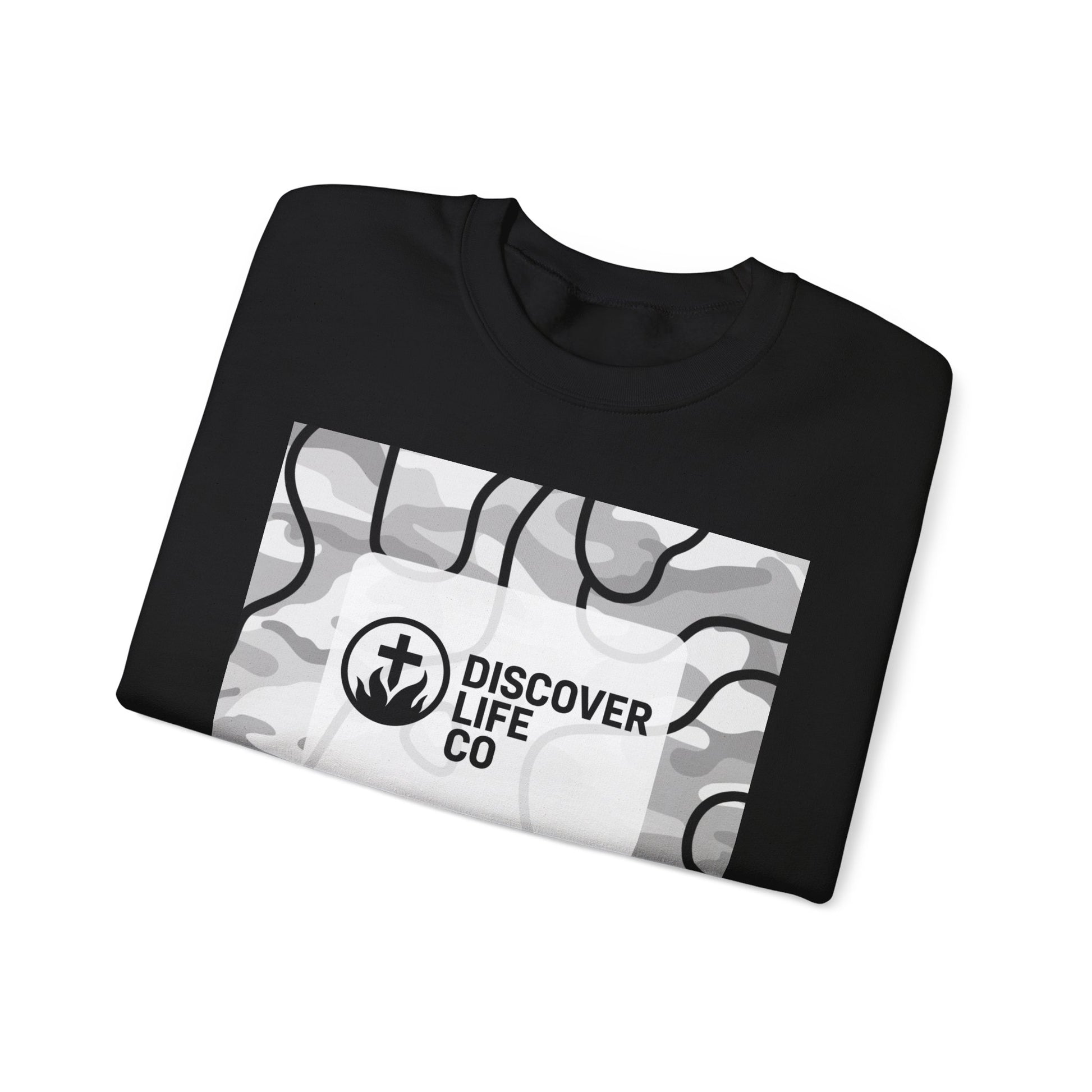 "Be the light" Men's Camo Crewneck