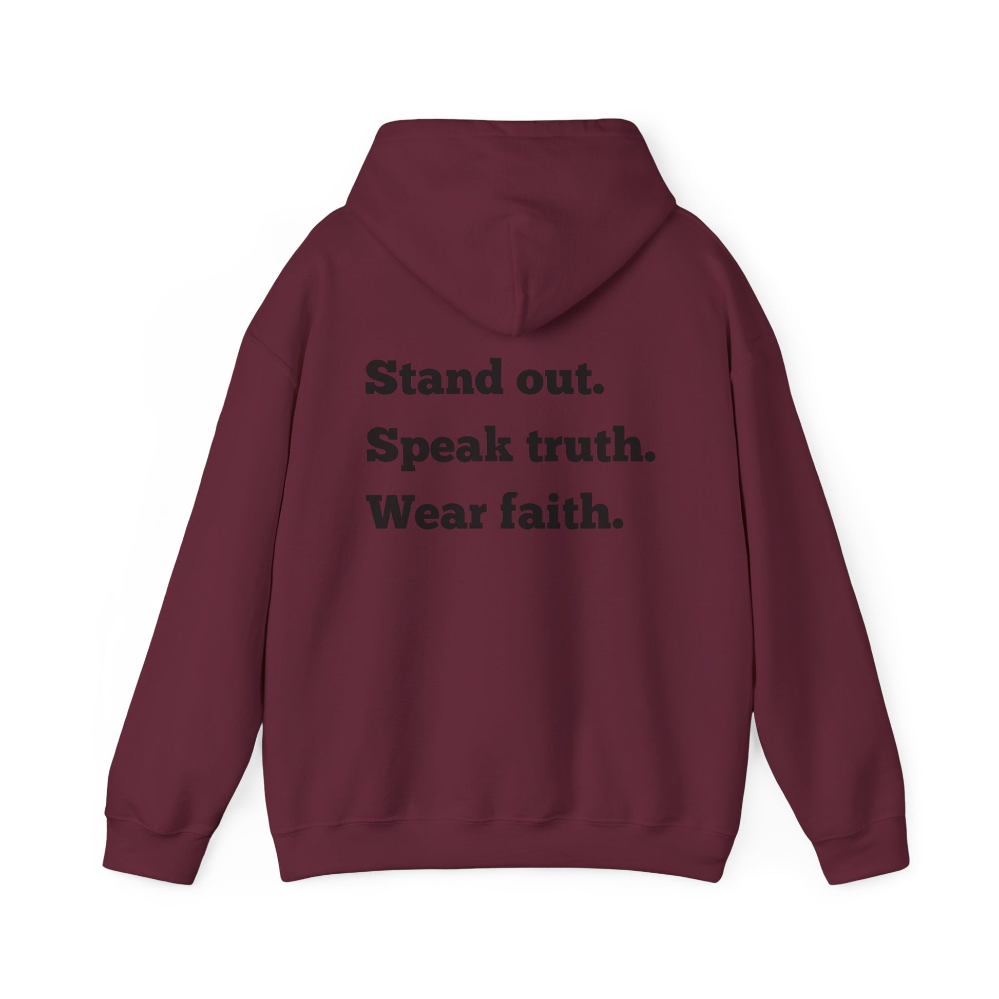 "Stand out" Faith-Inspired Hoodie: Stand Out, Speak Truth, Wear Faith | Unisex Sweatshirt for Inspirational Living, Gifts, Comfortable Style, [...]