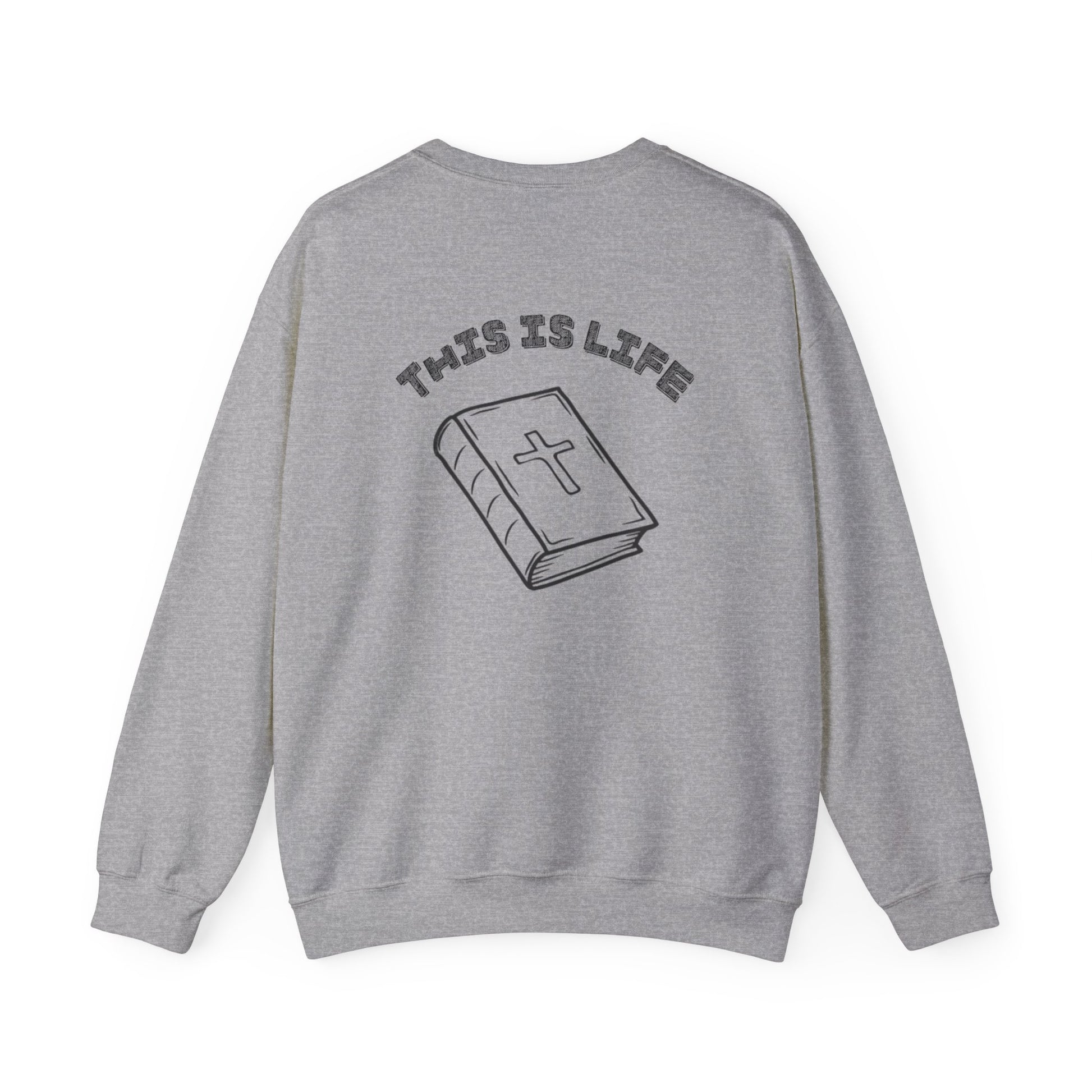 "This is life, bible" Men's Crewneck