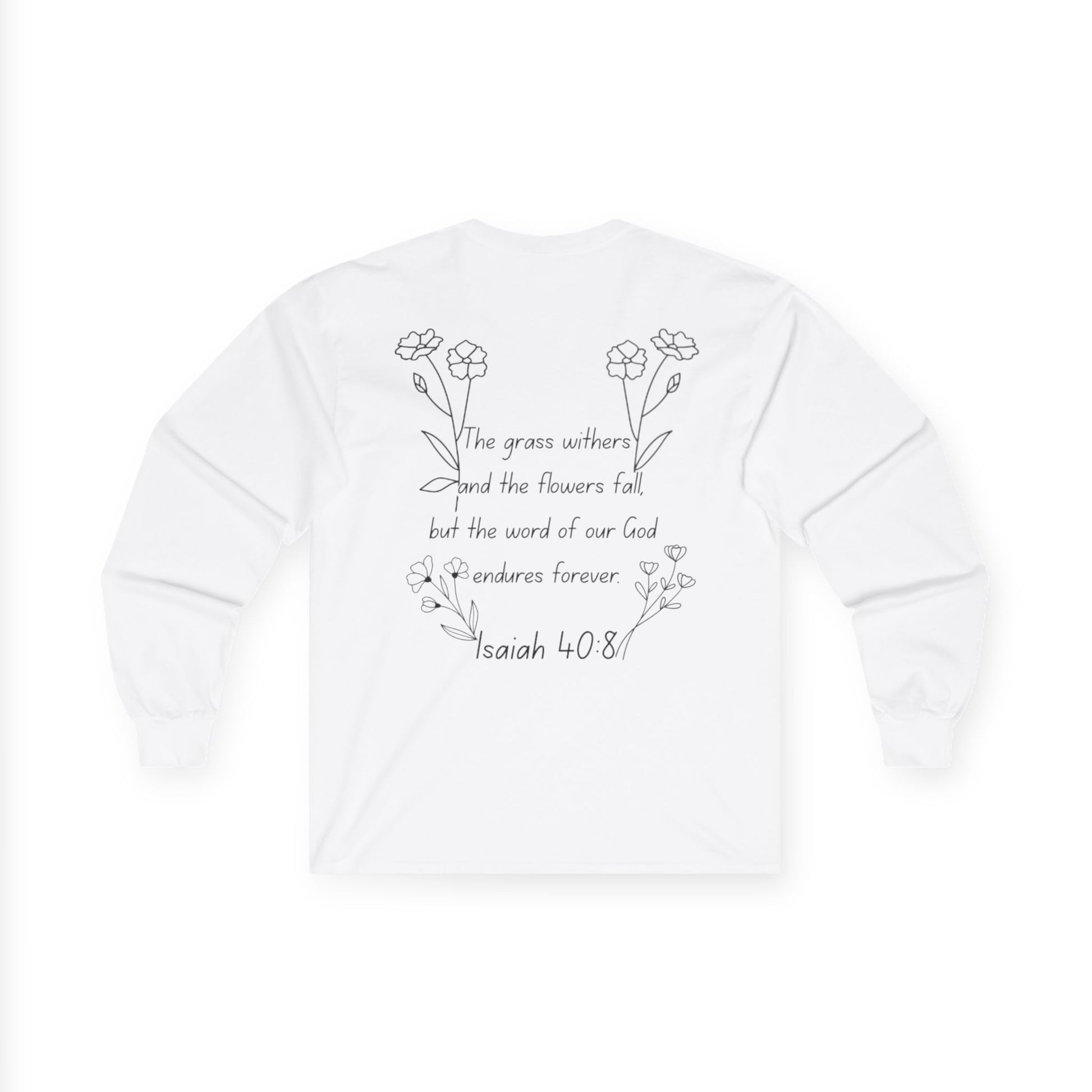 "Isaiah 40:8" Women's Long Sleeve