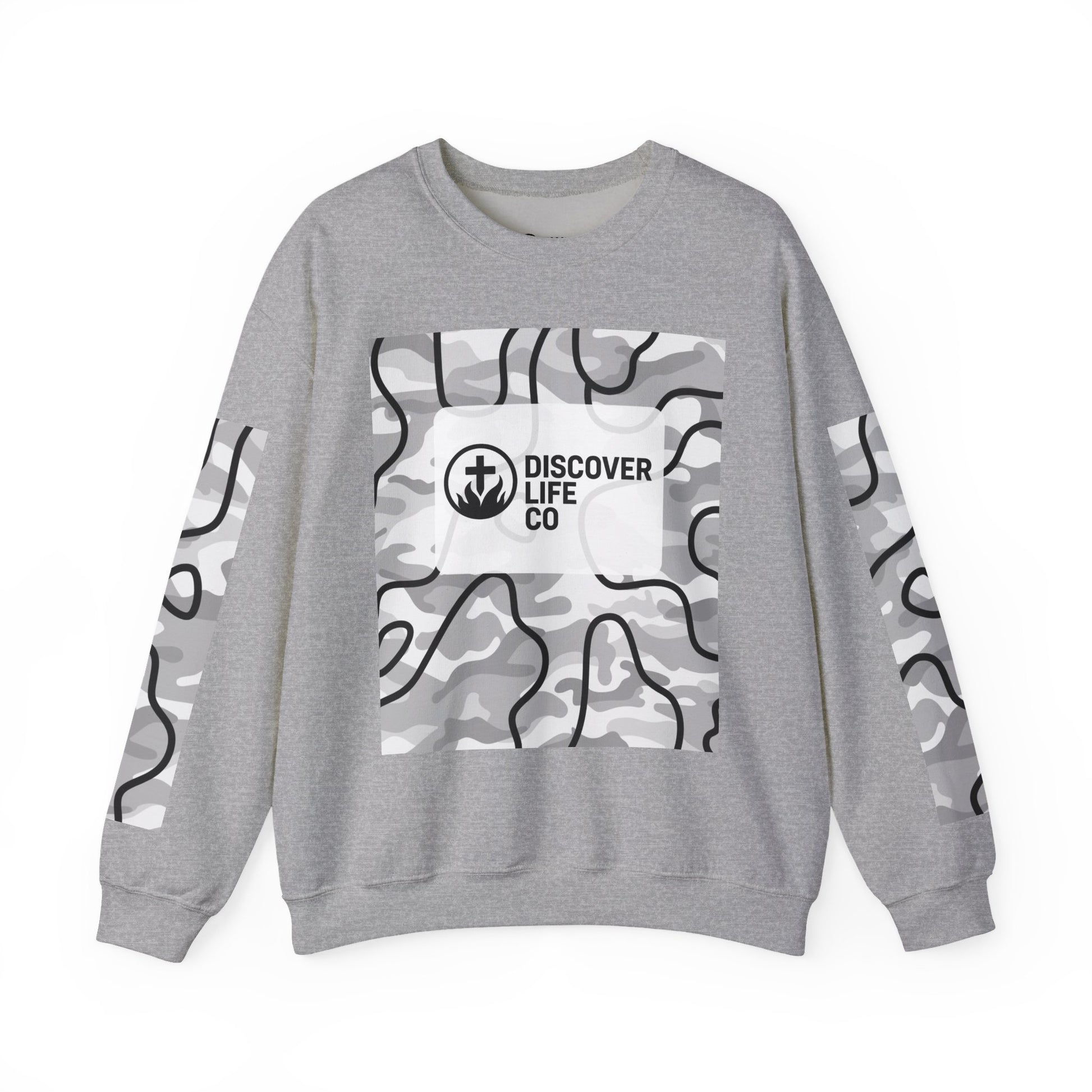 "Be the light" Men's Camo Crewneck