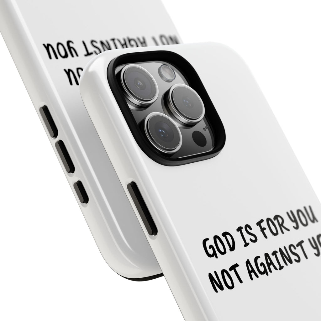 Inspirational Phone Case - God is For You, Motivational Gift, Christian Accessories, Faith-Based Case, Holiday Gift Idea