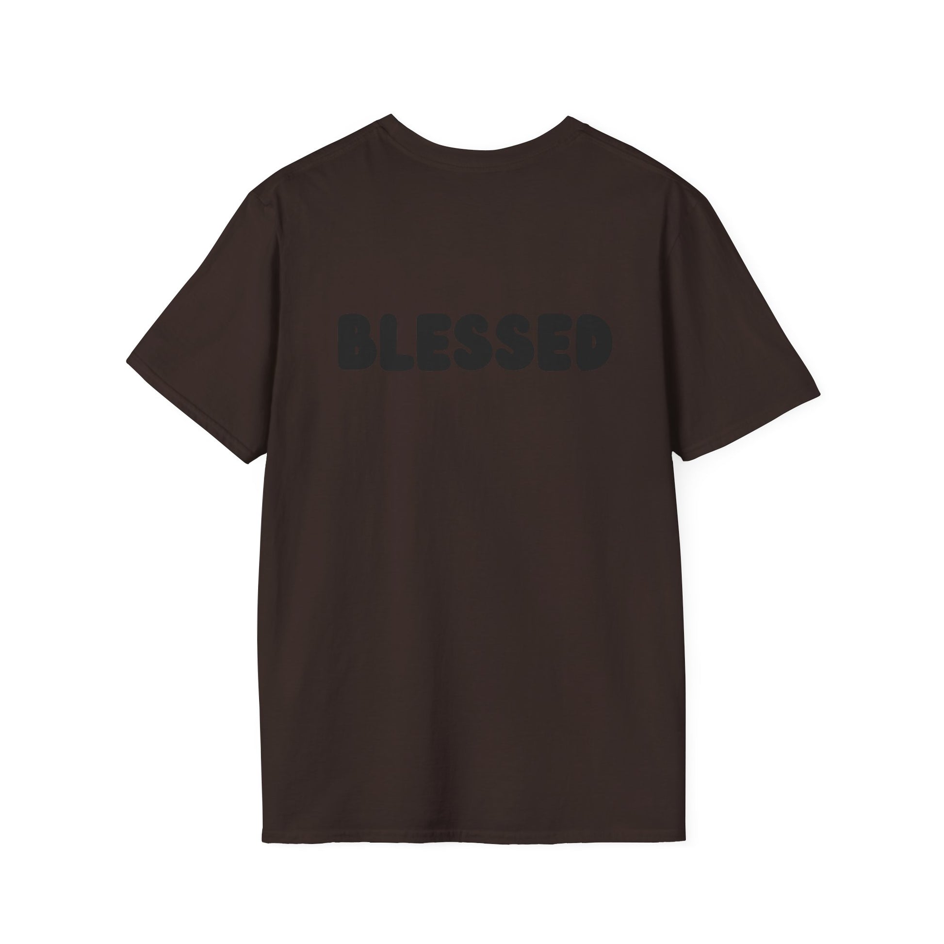 Faith-Inspired Unisex Softstyle T-Shirt - Blessed Graphic Tee, Comfortable Casual Wear for Everyday.