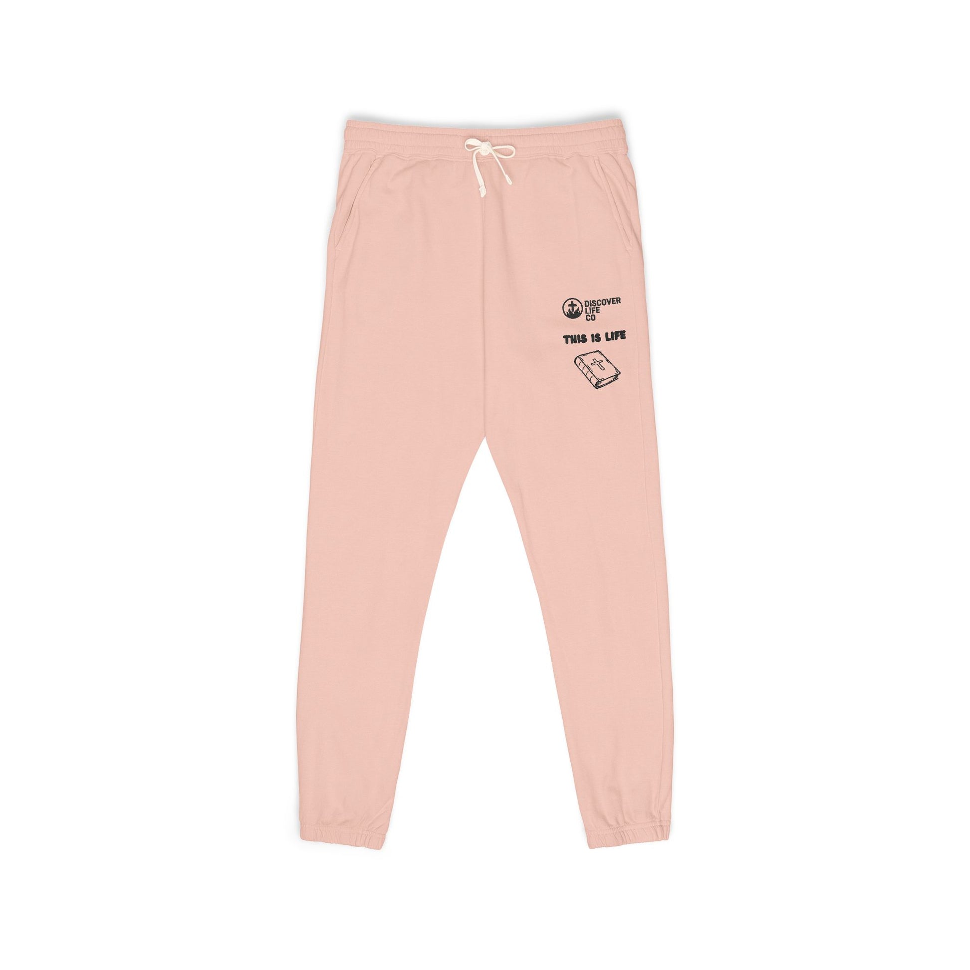 Cozy Garment-Dyed Fleece Sweatpants | Unisex Lounge Pants for Relaxation, Casual Wear, Home Comfort, Gift Idea