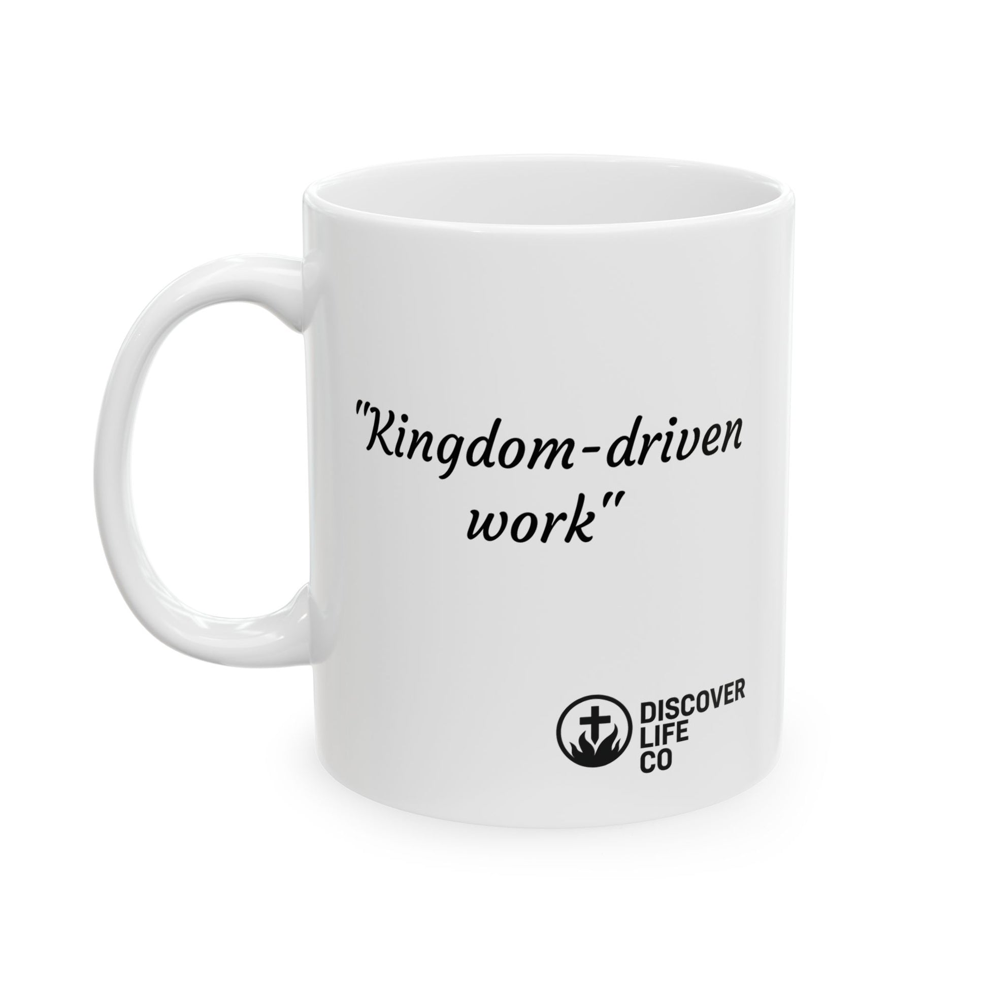 Inspirational Ceramic Mug - "Kingdom Driven" - Perfect for Coffee Lovers, Gifts, Motivational Decor, Home Office, Celebrations