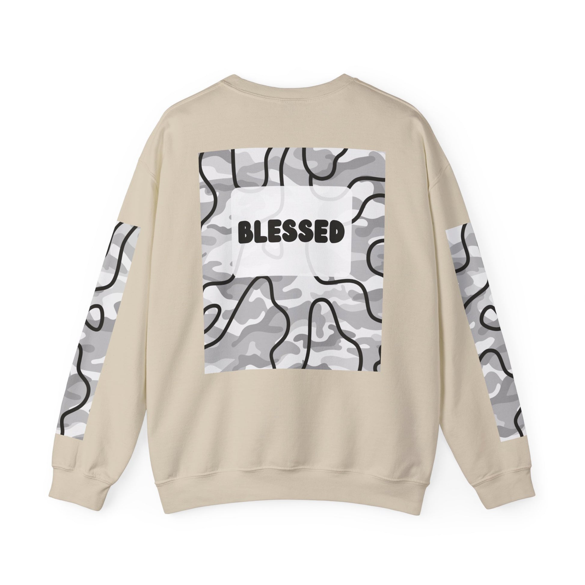 "Blessed" Men's Camo Crewneck