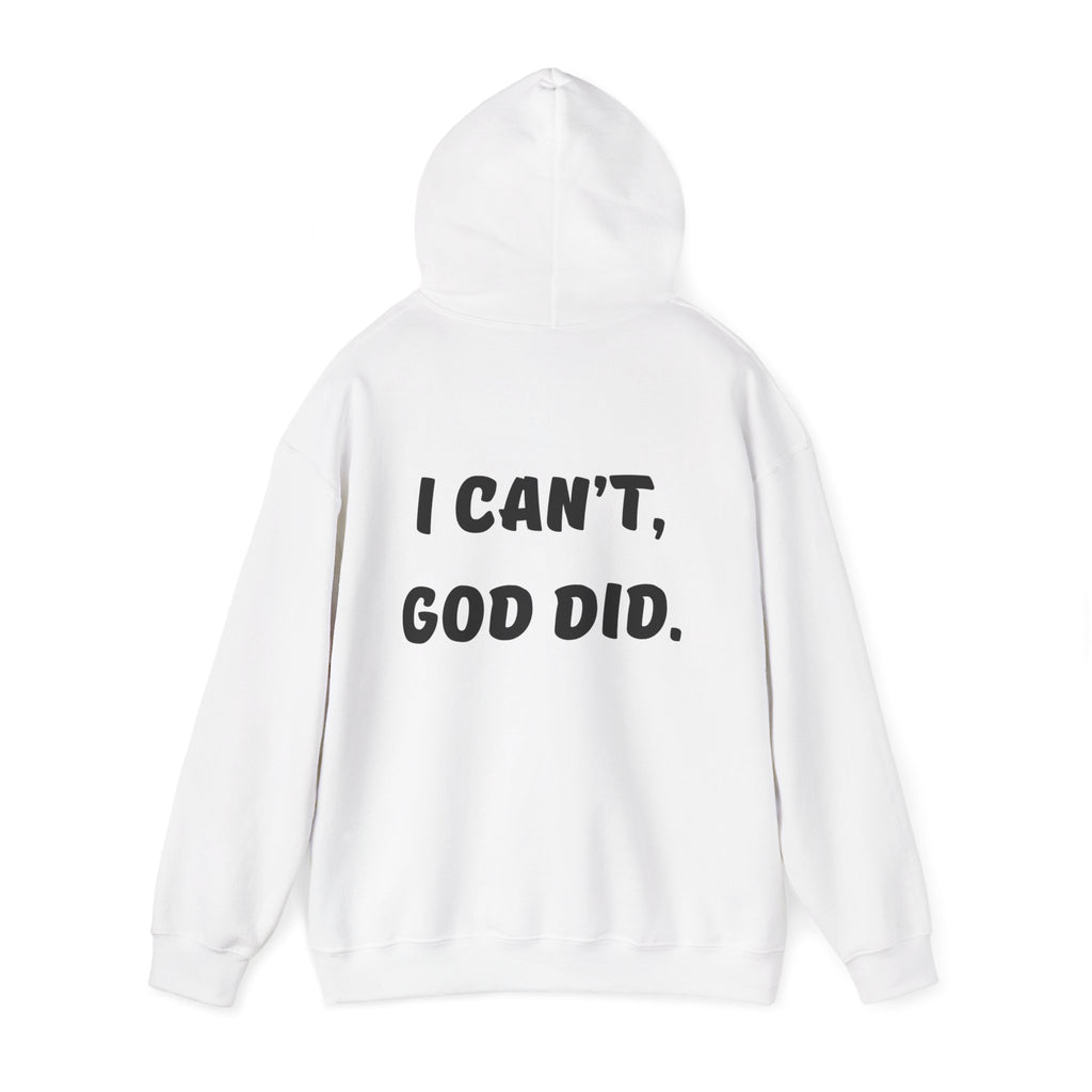 "I can't, God did." Inspirational Hoodie: Unisex Heavy Blend™ Hooded Sweatshirt, Christian Apparel, Faith Sweatshirt, Motivational Gift, Cozy Casual Wear, [...]