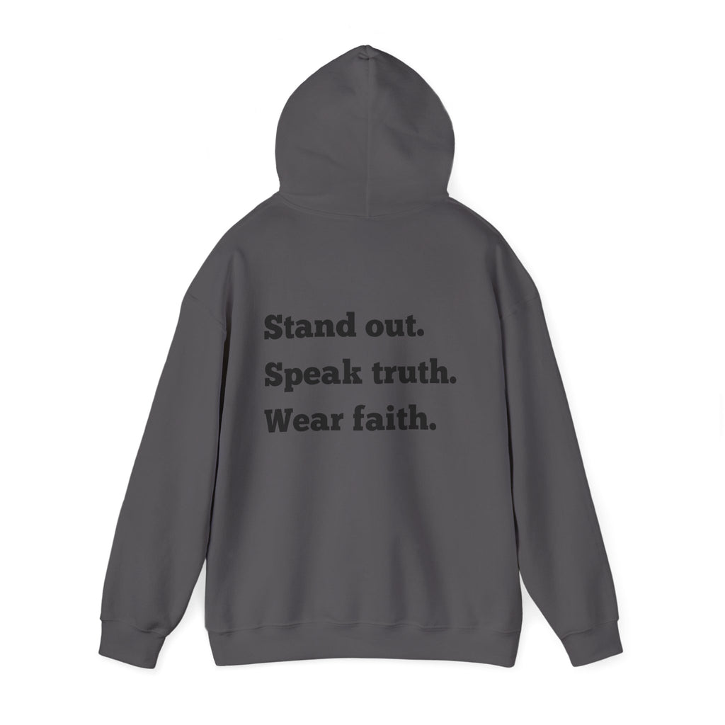 "Stand out, Speak truth, Wear faith" Men's Sweatshirt