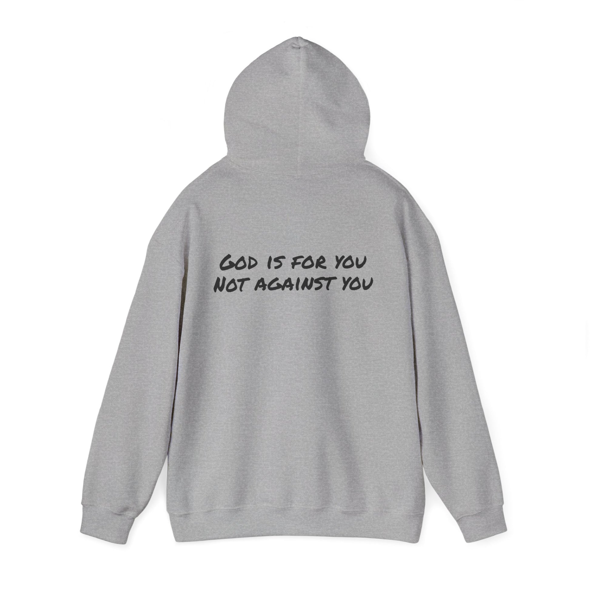 "God is for you, not against you" Faith-Inspired Unisex Hoodie - Discover Life Co. Apparel, Inspirational Sweatshirt, Christian Gift, Cozy Unisex Clothing, Versatile Layering