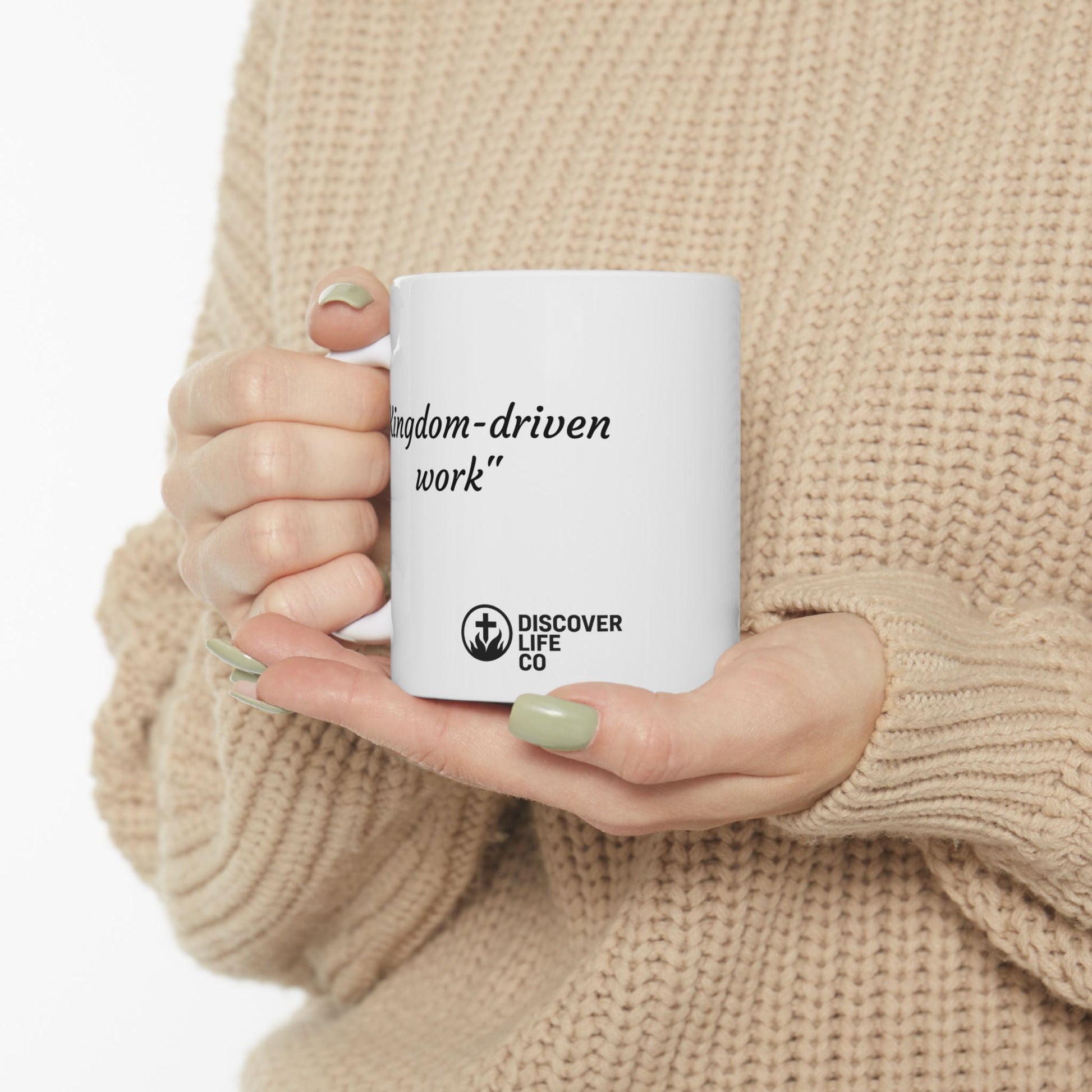 Inspirational Ceramic Mug - "Kingdom Driven" - Perfect for Coffee Lovers, Gifts, Motivational Decor, Home Office, Celebrations