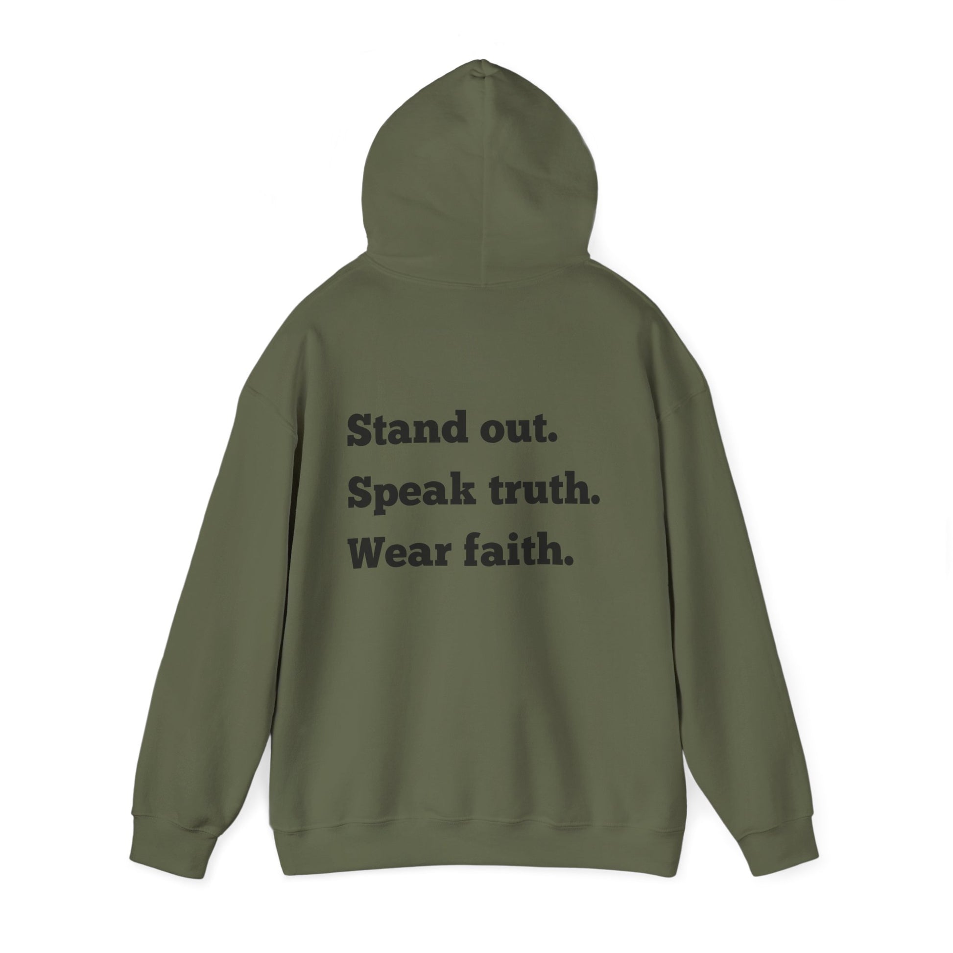 "Stand out, Speak truth, Wear faith" Men's Sweatshirt