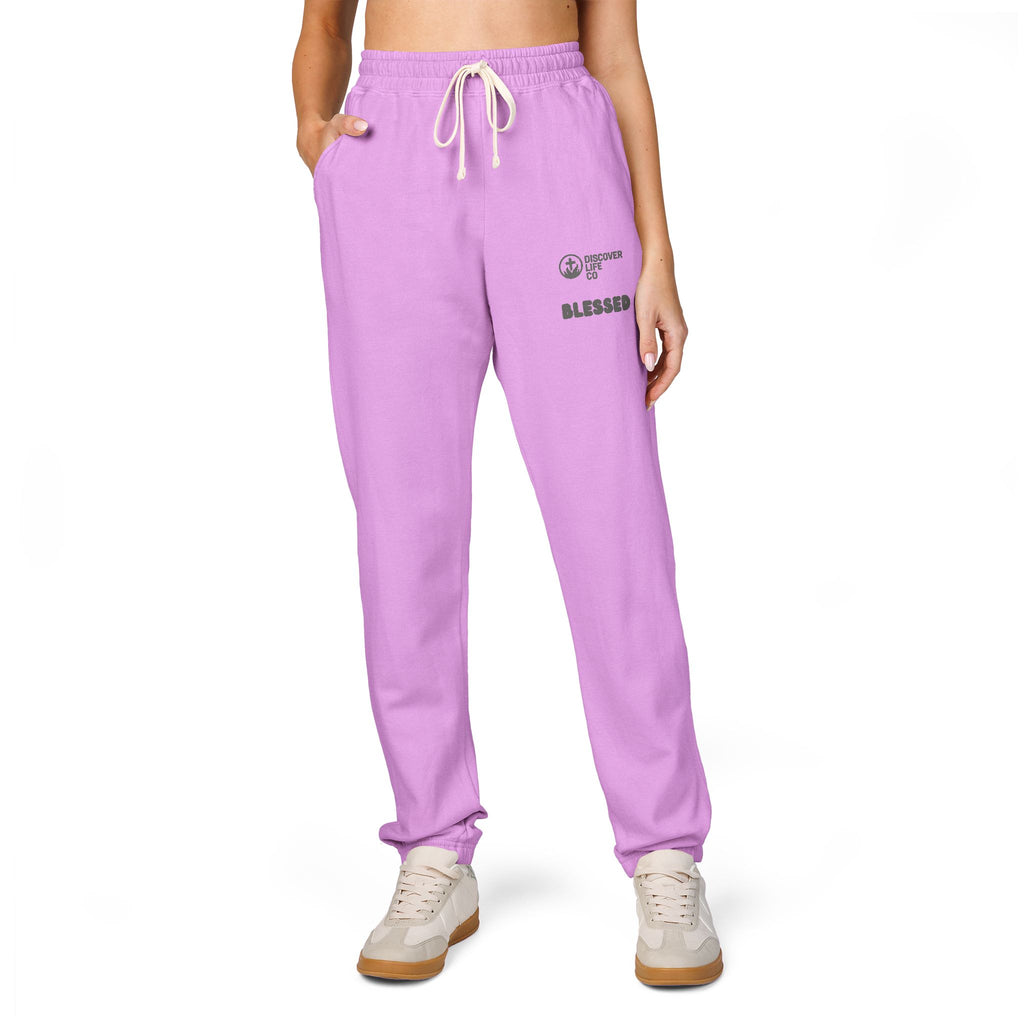 Cozy Garment-Dyed Fleece Sweatpants for Relaxation, Lounge Wear, Gym, Home, Gifts