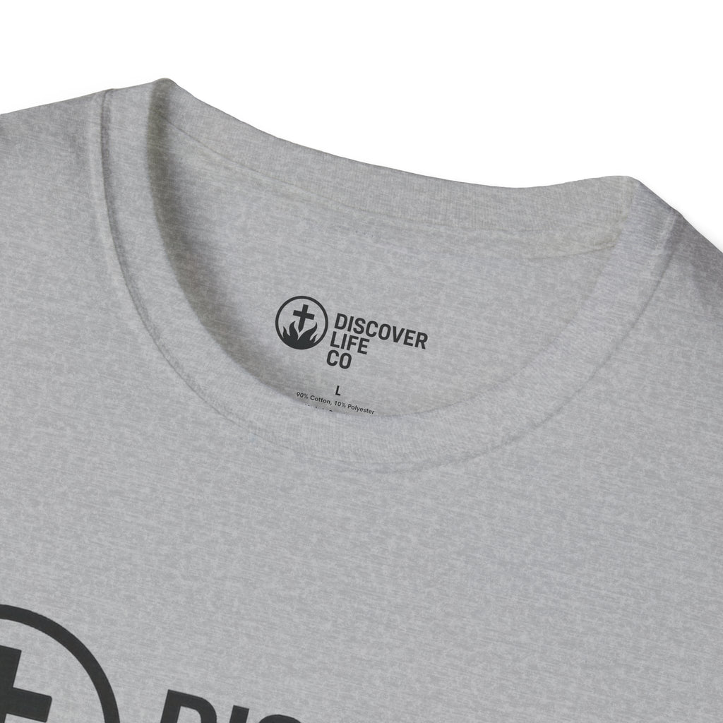 Faith-Inspired Softstyle T-Shirt - Discover Life, Christian Tee, Inspirational Wear, Bible Quote Shirt, Everyday Casual