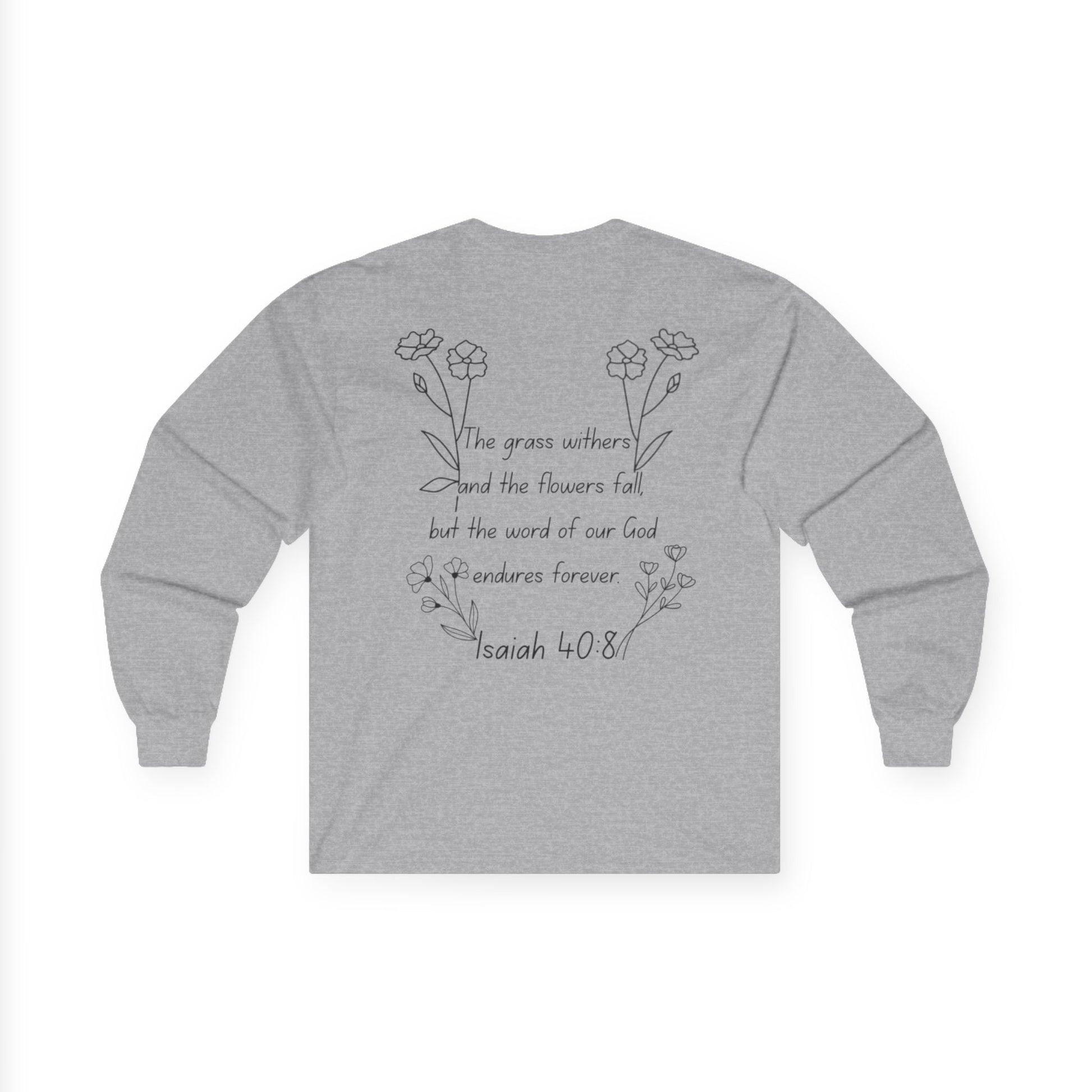"Isaiah 40:8" Women's Long Sleeve