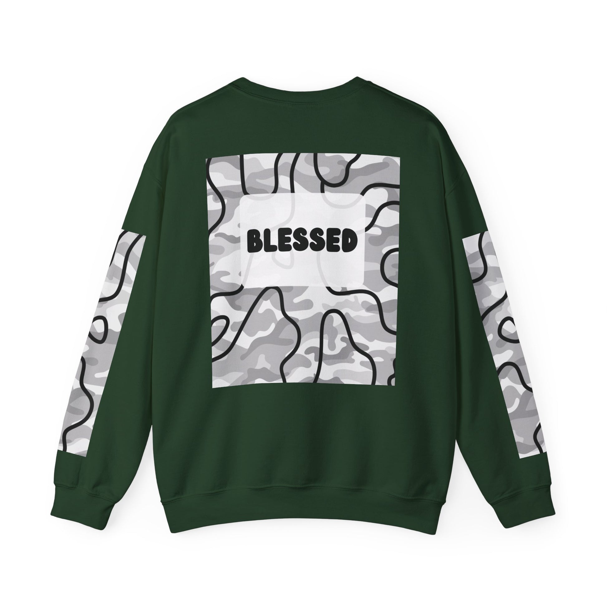 "Blessed" Men's Camo Crewneck
