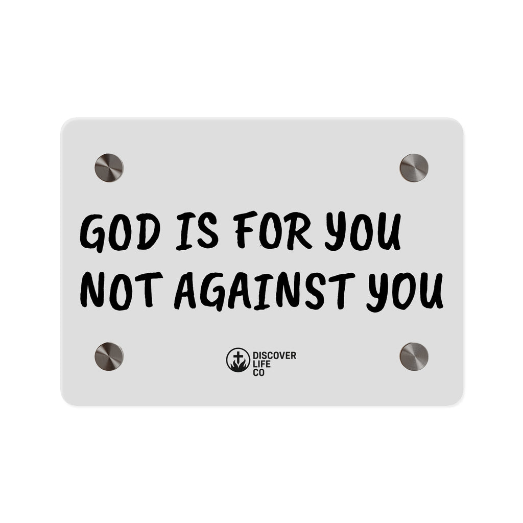 "God is for you, not against you" Wall Art