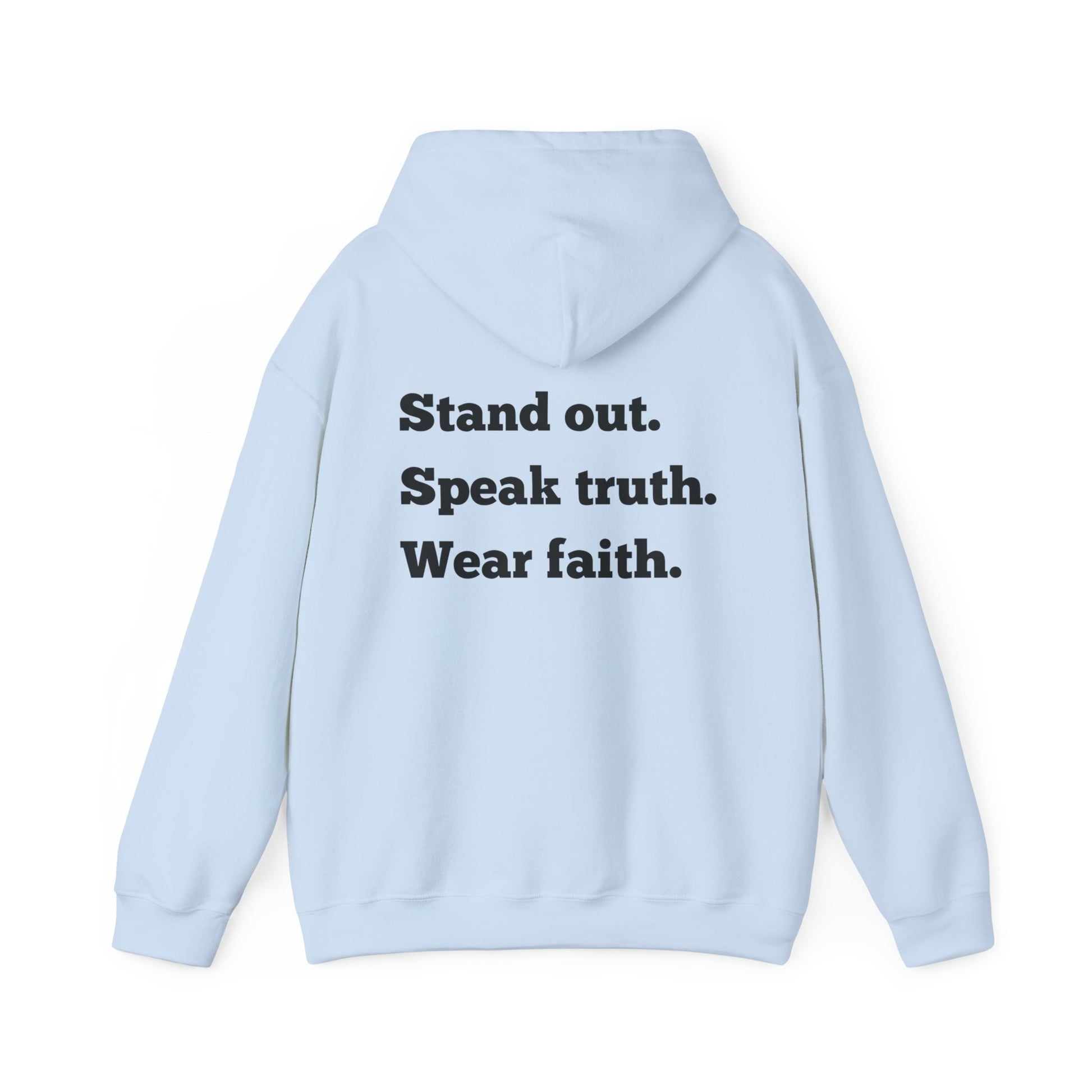 "Stand out" Faith-Inspired Hoodie: Stand Out, Speak Truth, Wear Faith | Unisex Sweatshirt for Inspirational Living, Gifts, Comfortable Style, [...]