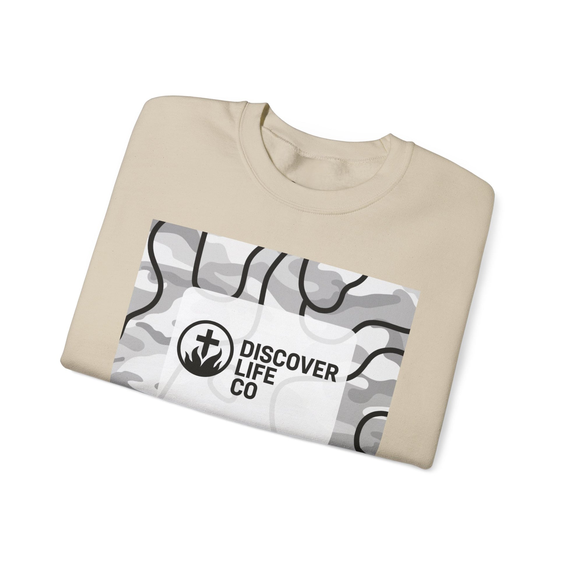 "Be the light" Men's Camo Crewneck