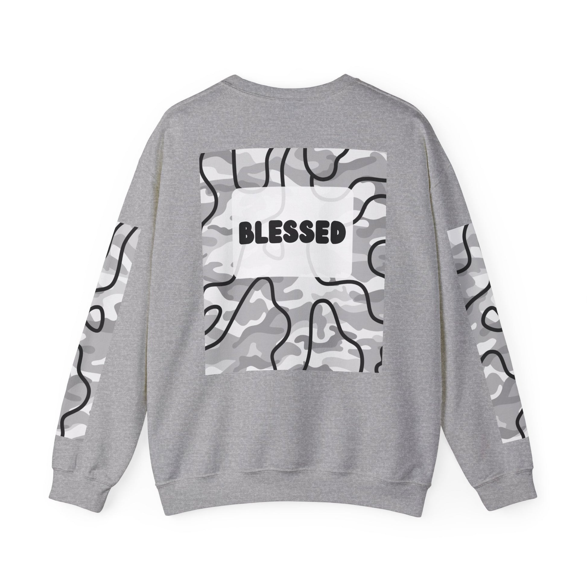 "Blessed" Men's Camo Crewneck