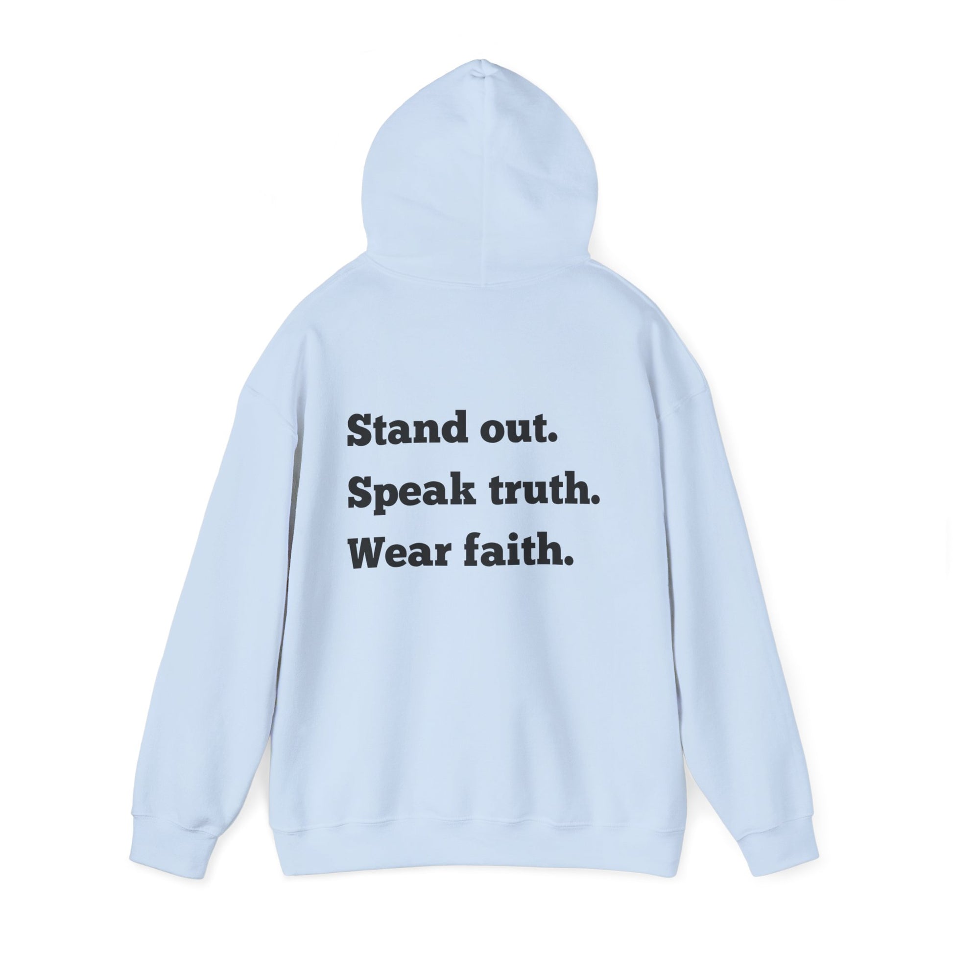 "Stand out" Faith-Inspired Hoodie: Stand Out, Speak Truth, Wear Faith | Unisex Sweatshirt for Inspirational Living, Gifts, Comfortable Style, [...]