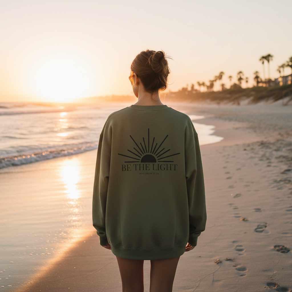 "Be The Light" Women's Crewneck
