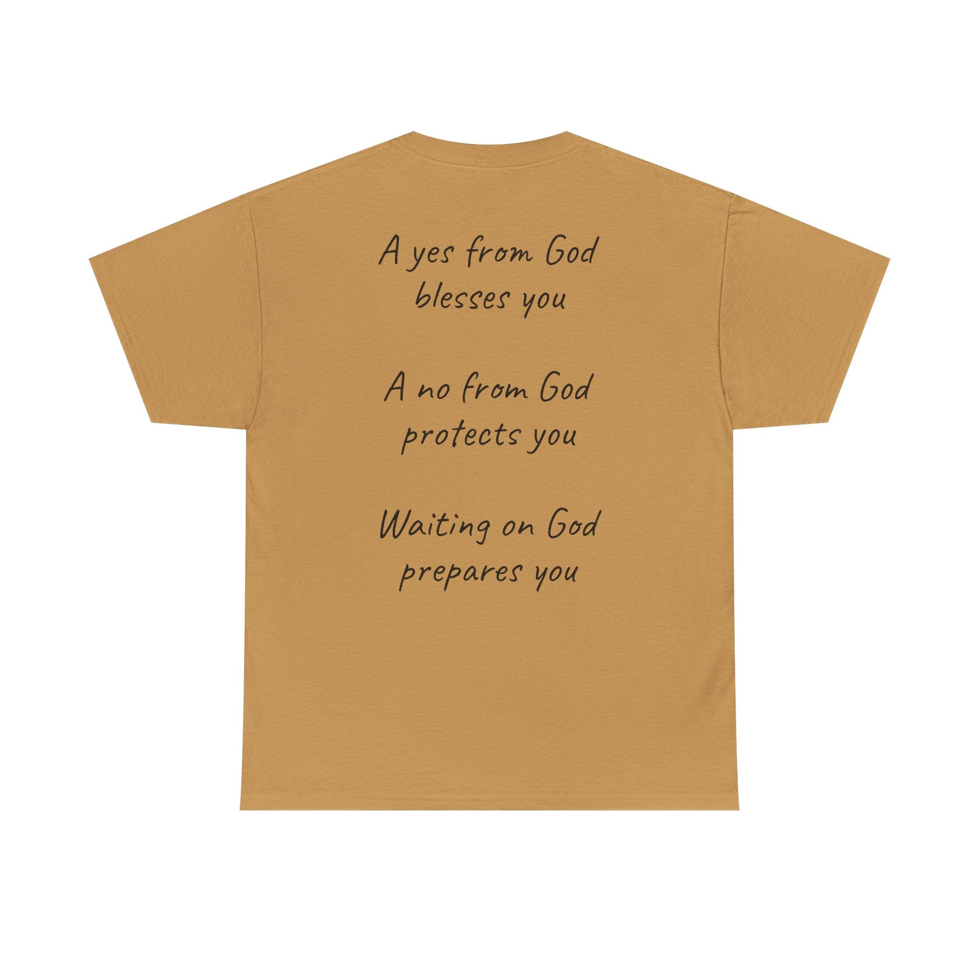 "A yes from God blesses you" Discover Life Unisex Heavy Cotton Tee - Inspirational Christian Shirt, Faith-Based Gift, Everyday Wear, Spiritual Apparel