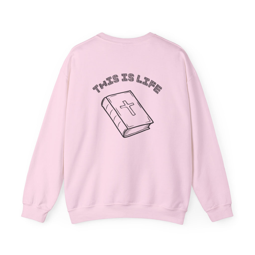 "This is life, bible" Men's Crewneck