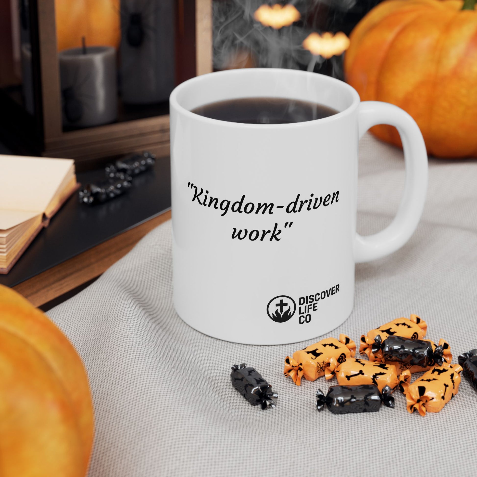 Inspirational Ceramic Mug - "Kingdom Driven" - Perfect for Coffee Lovers, Gifts, Motivational Decor, Home Office, Celebrations