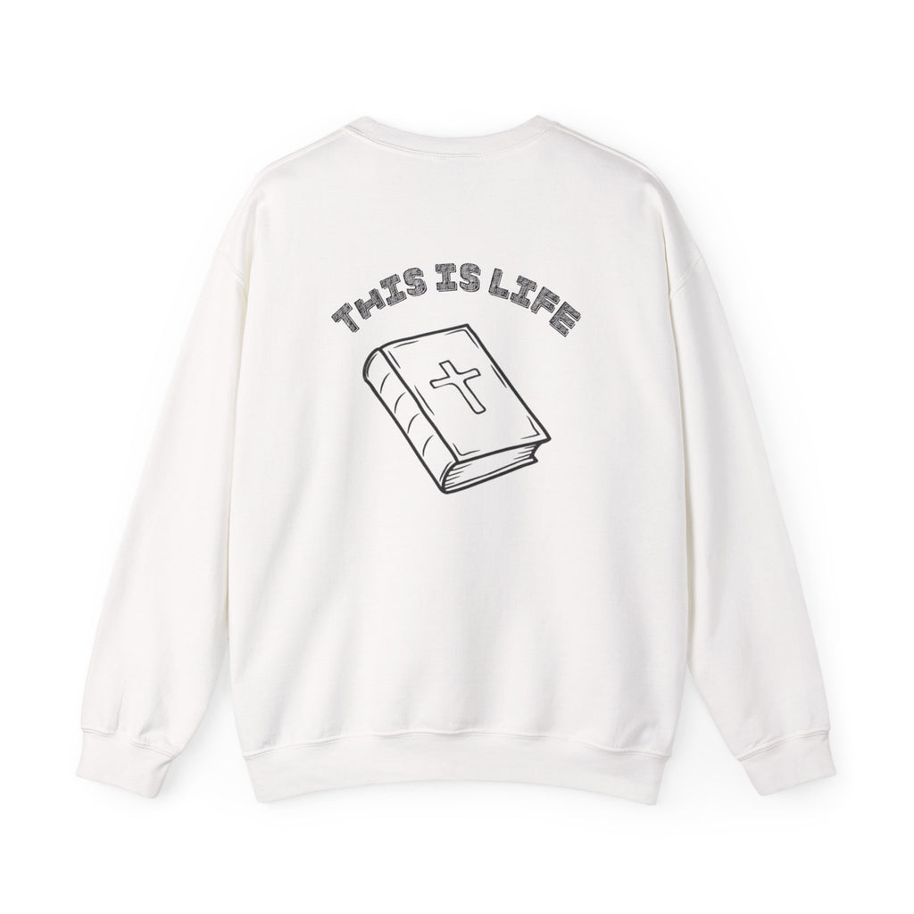 "This is life, bible" Men's Crewneck