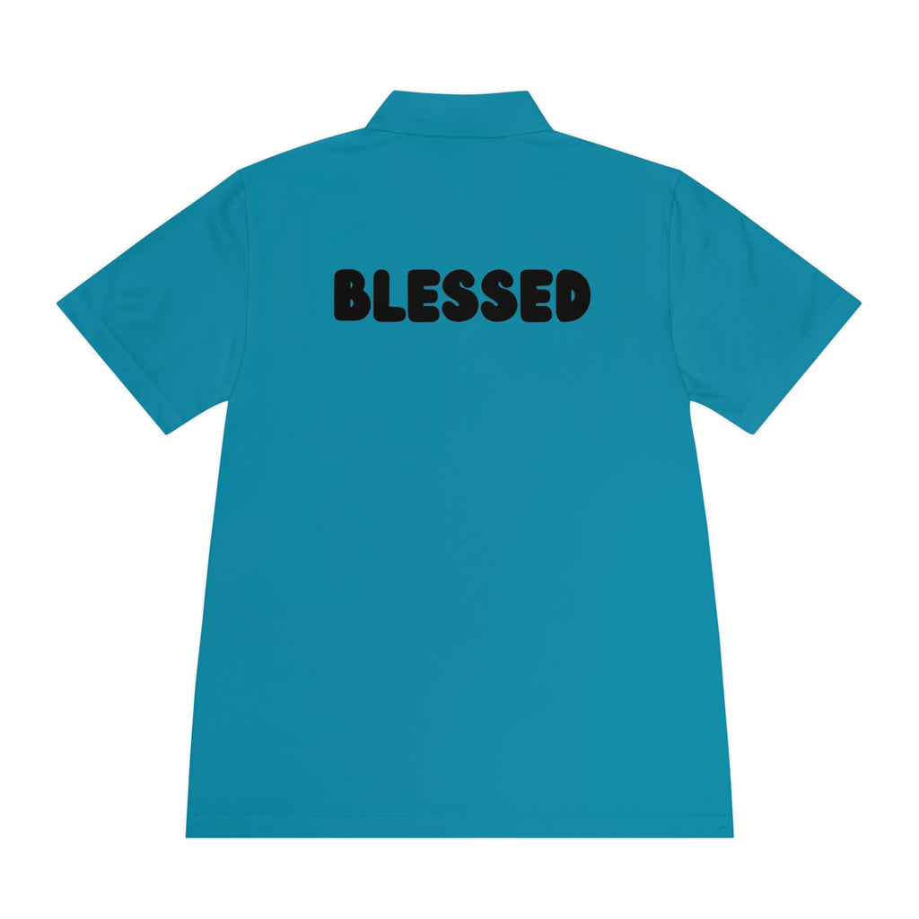 Blessed Men's Sport Polo Shirt - Comfortable Activewear, Casual Outings, Gym Attire, Gift for Him, Outdoor Activities