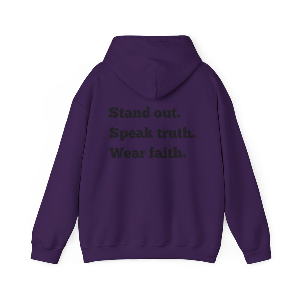 "Stand out" Faith-Inspired Hoodie: Stand Out, Speak Truth, Wear Faith | Unisex Sweatshirt for Inspirational Living, Gifts, Comfortable Style, [...]