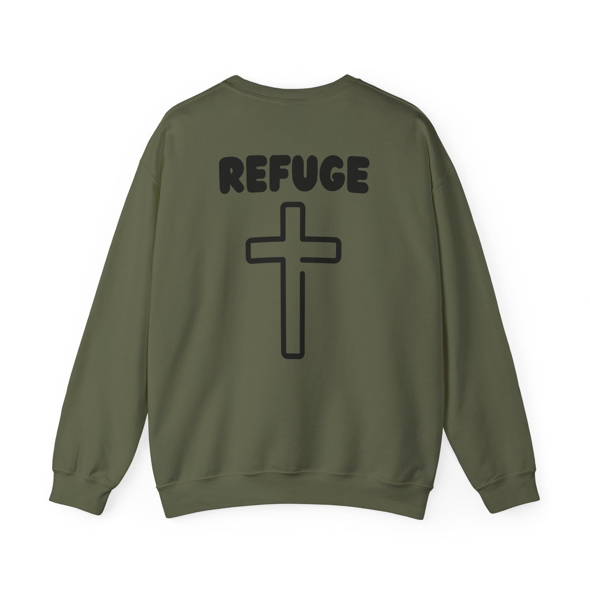 "Refuge, Cross" Men's Crewneck