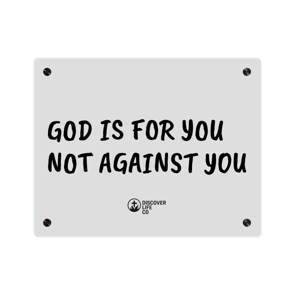 "God is for you, not against you" Wall Art