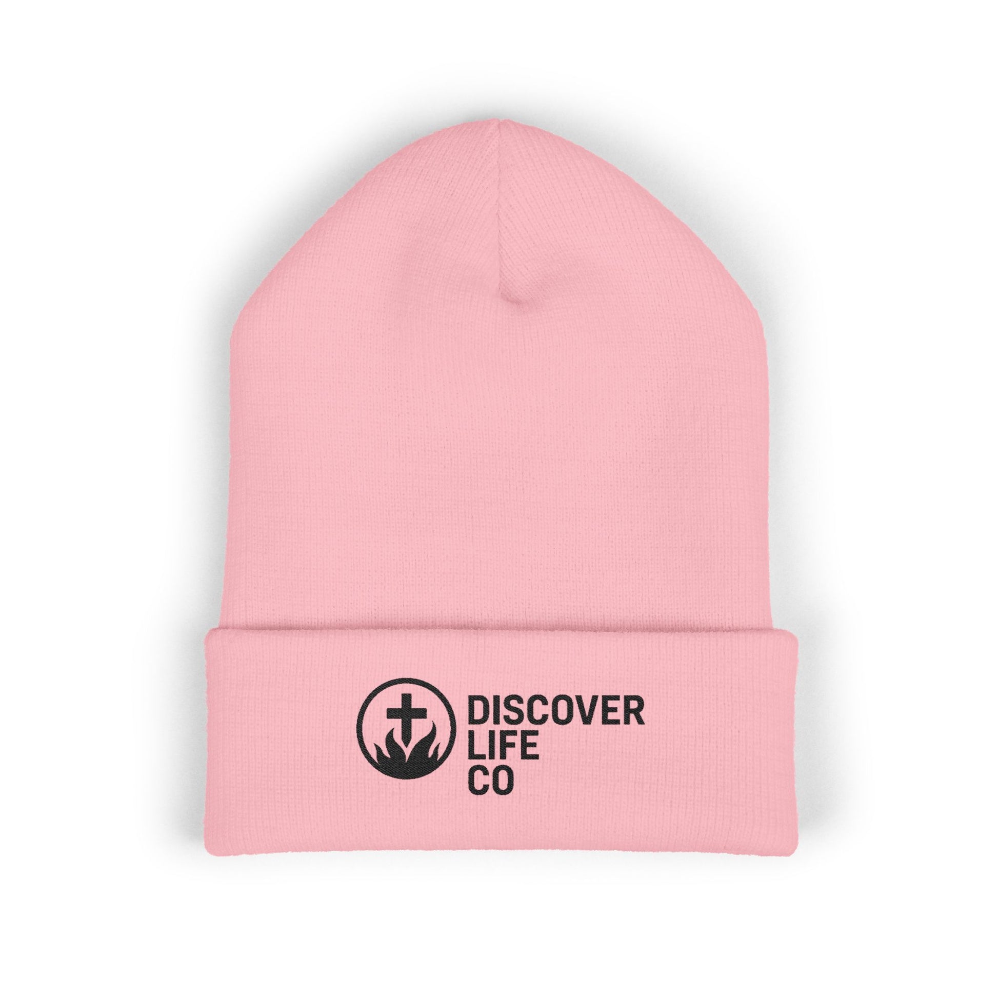 "Discover Life Co"  Embroidered Cuffed Beanie