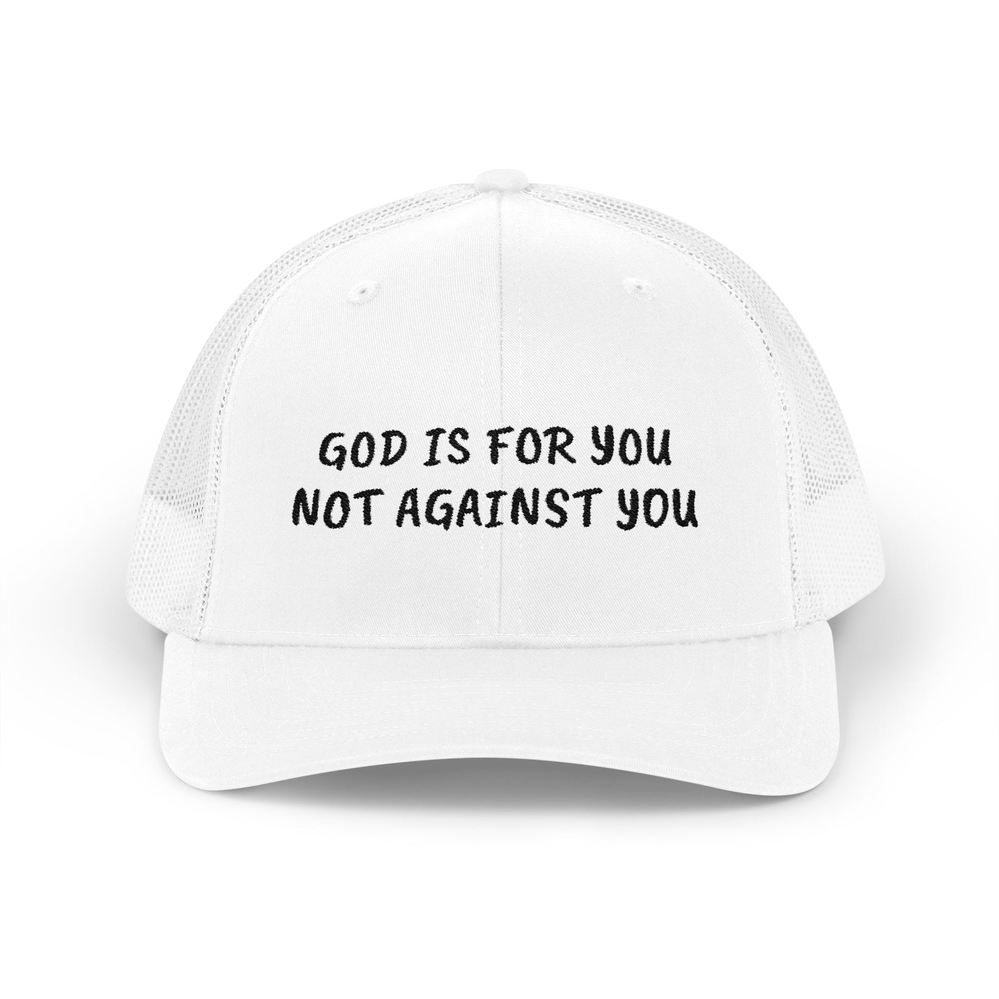 Faith-Inspired Snapback Trucker Cap - God is For You, Christian Hat, Inspirational Headwear, Perfect Gift for Believers, Religious Apparel