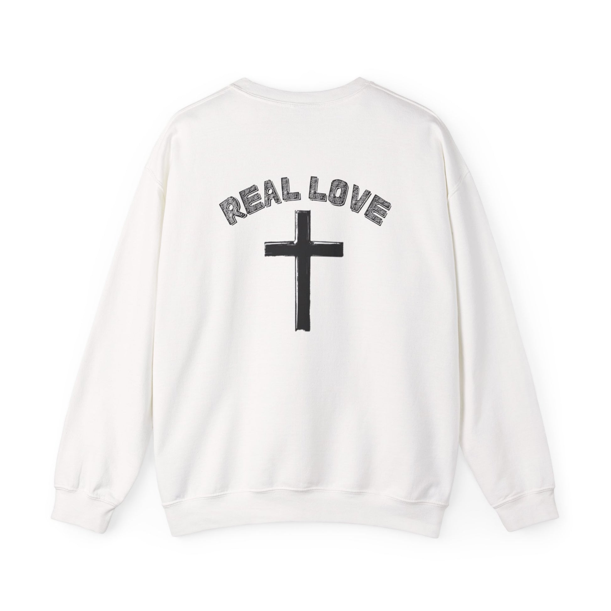 "Real love, cross" Men's Crewneck