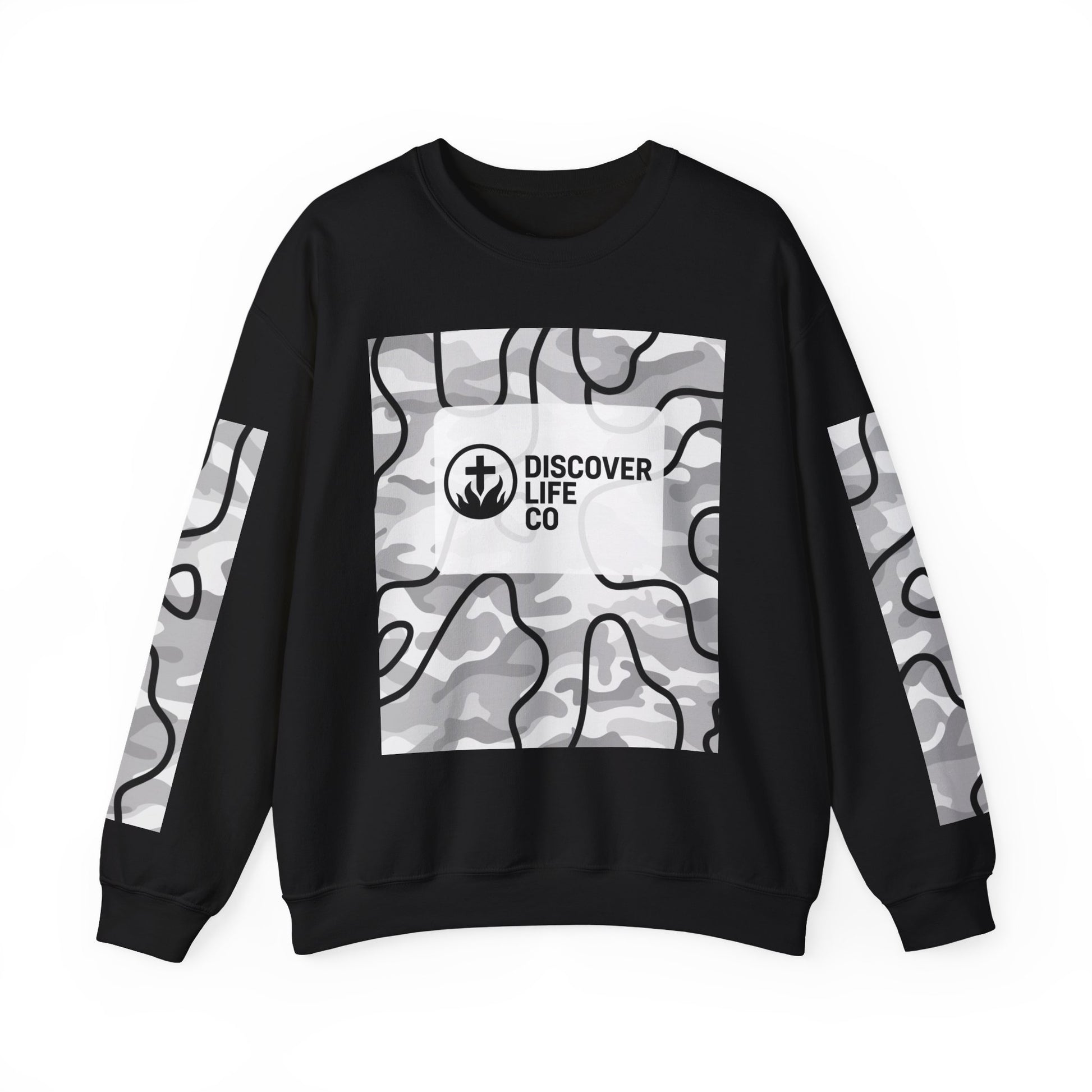 "Be the light" Men's Camo Crewneck