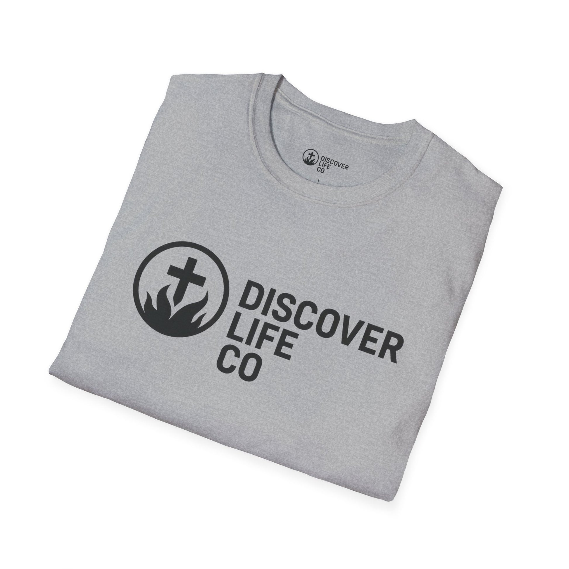 Faith-Inspired T-Shirt - Discover Life Co, Inspirational Apparel, Christian Clothing, Spreading Hope, Everyday Wear