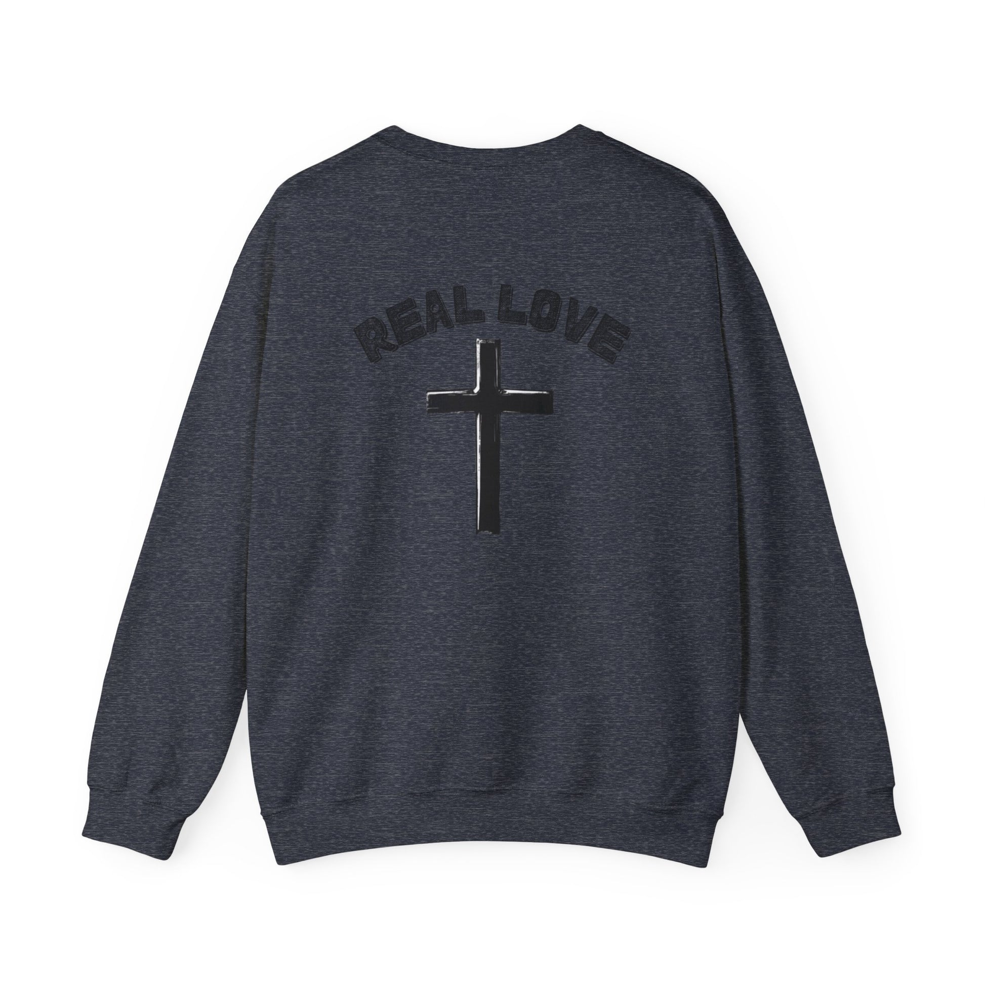 "Real love, cross" Men's Crewneck